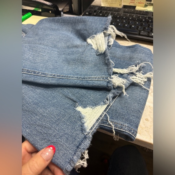 Good American size 6 / 28 Good Curve Bootcut Flare distressed jeans NWT - Picture 7 of 7